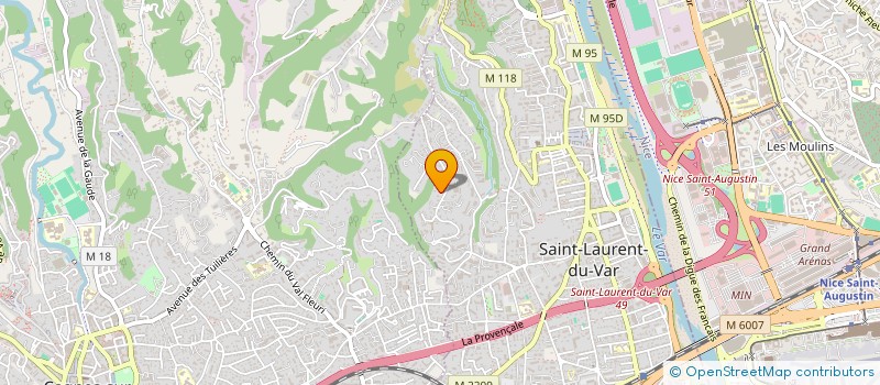 localisation de l'entreprise CALORIFUGE & ISOLATION à SAINT-LAURENT-DU-VAR