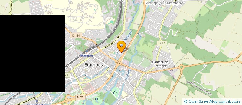localisation de l'entreprise CALORIFUGE TRAVAUX ISOLATION MALARD à ETAMPES