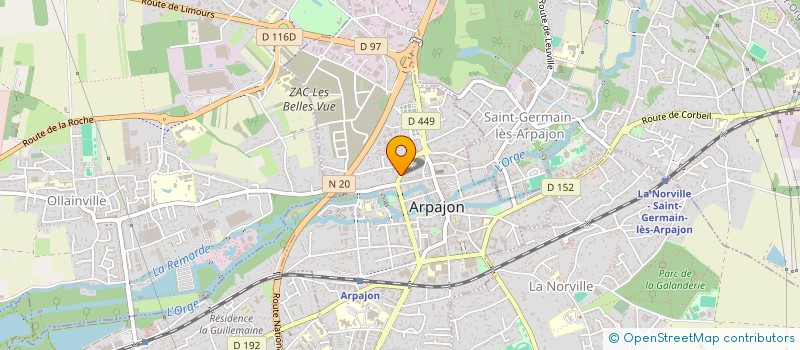 localisation de l'entreprise CALORIZOL à ARPAJON