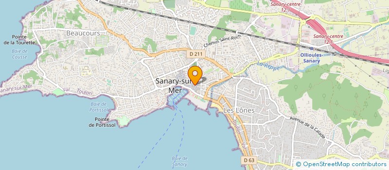 localisation de l'entreprise CALOU à SANARY-SUR-MER