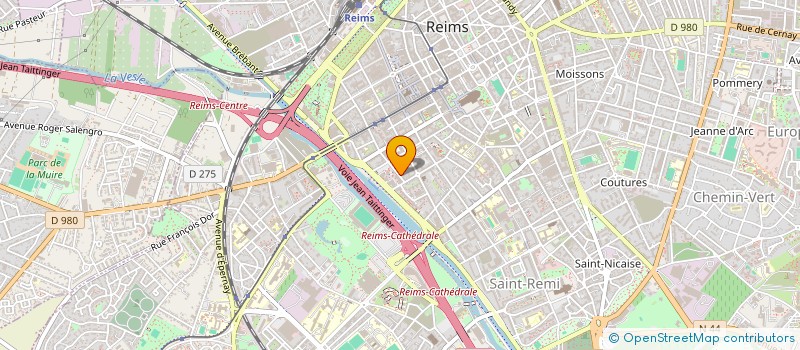 localisation de l'entreprise CALOU  REIMS