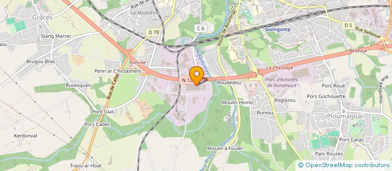 localisation de l'entreprise CALOU  GRACES