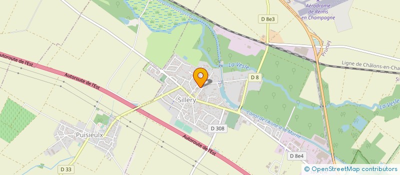 localisation de l'entreprise CALOU  RESSONS-LE-LONG