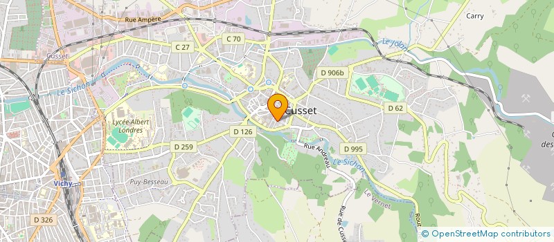 localisation de l'entreprise CALOU BOUTIQUE à CUSSET