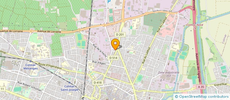localisation de l'entreprise CALOU REST  COLMAR