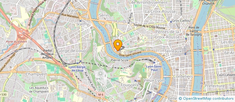 localisation de l'entreprise CALOUGA à LYON 1ER