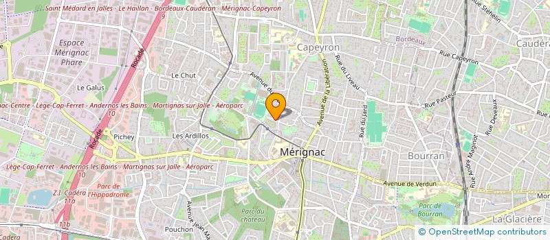 localisation de l'entreprise CALOUR  MERIGNAC