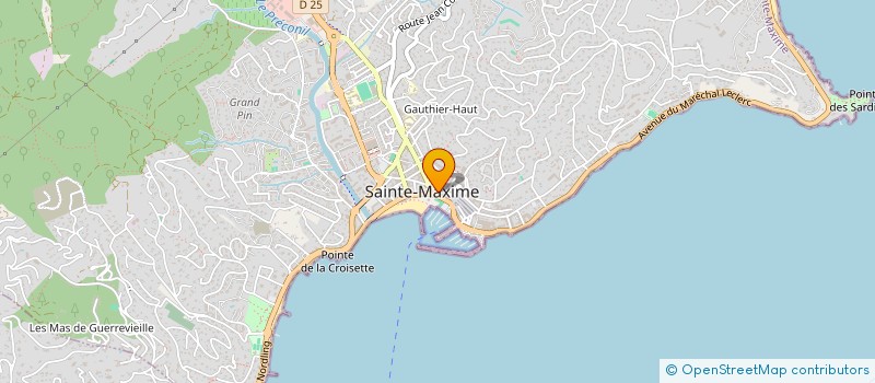 localisation de l'entreprise CALOUSSU à SAINTE-MAXIME