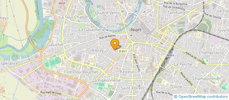 localisation de l'entreprise CALOVERT à NIORT