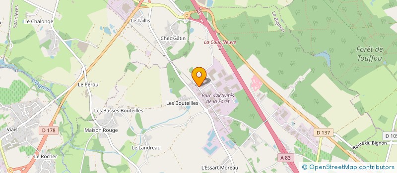 localisation de l'entreprise CALPEDA POMPES à LE BIGNON