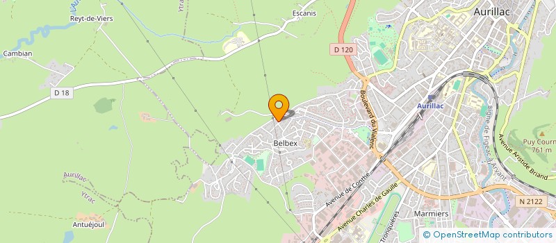 localisation de l'entreprise CALPILES PATRIMOINE à AURILLAC