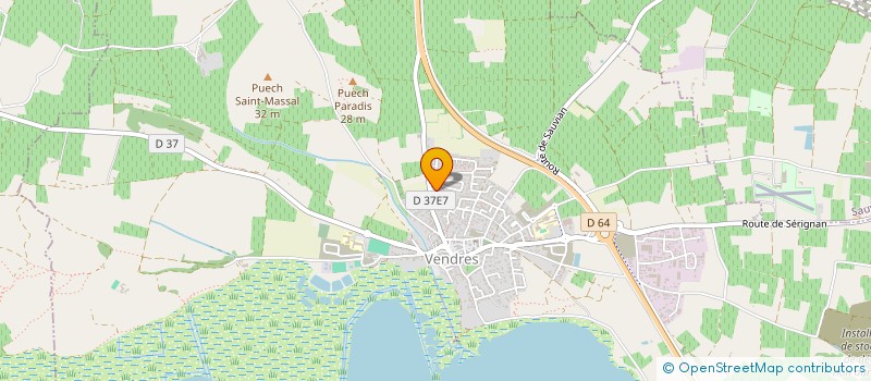 localisation de l'entreprise CALPING  VENDRES