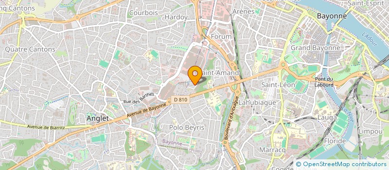 localisation de l'entreprise CALPLAN ETUDES à BAYONNE