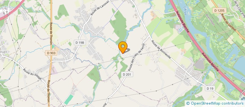 localisation de l'entreprise CALTHA  ARENTHON