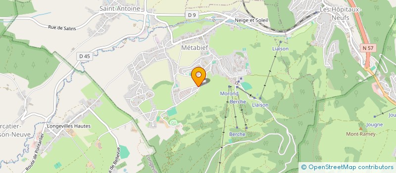 localisation de l'entreprise CALTHAIS  METABIEF