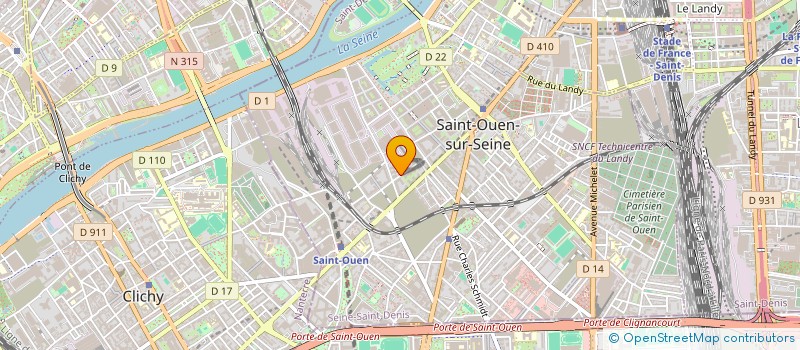 localisation de l'entreprise CALTIS à SAINT-OUEN-SUR-SEINE