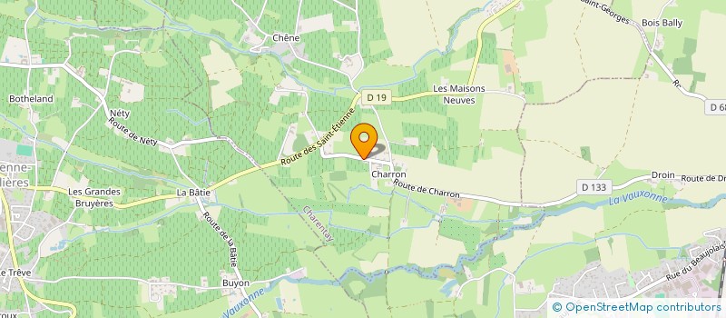 localisation de l'entreprise CALTRAP  CHARENTAY