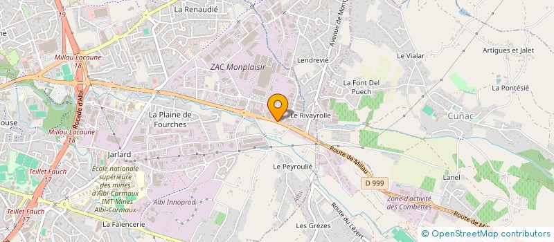 localisation de l'entreprise CALU à ALBI