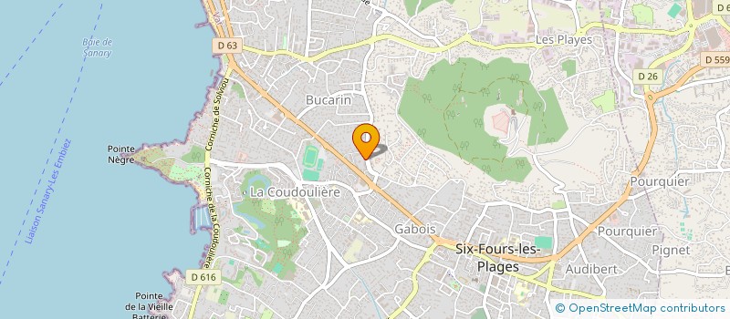 localisation de l'entreprise CALUDA à SIX-FOURS-LES-PLAGES