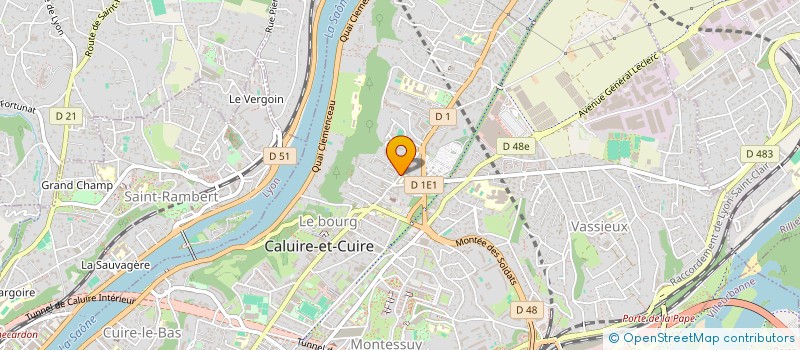 localisation de l'entreprise CALUIRE FUTSAL CLUB à CALUIRE-ET-CUIRE