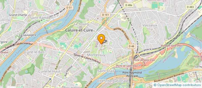 localisation de l'entreprise CALUIRE NETTOYAGE à CALUIRE-ET-CUIRE