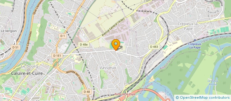 localisation de l'entreprise CALUIRE SPORTING CLUB à CALUIRE-ET-CUIRE