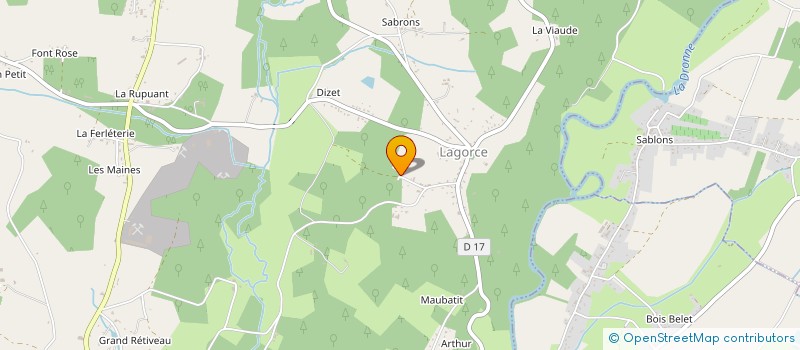 localisation de l'entreprise CALUKA GROUPE  LAGORCE