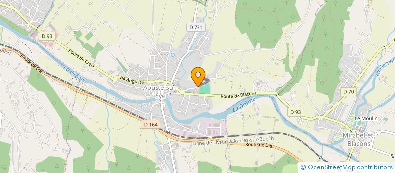 localisation de l'entreprise CALUMA  AOUSTE-SUR-SYE