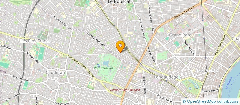 localisation de l'entreprise CALUMA INVESTISSEMENT  LE BOUSCAT