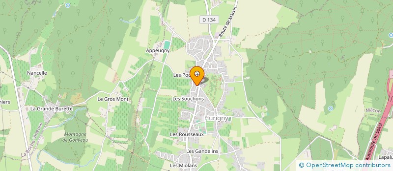 localisation de l'entreprise CALUMARE  HURIGNY