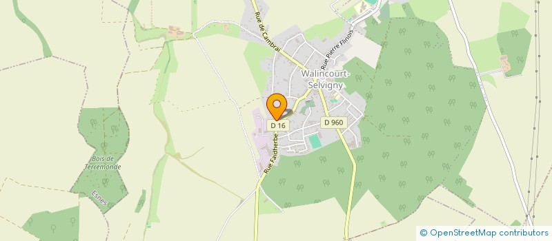 localisation de l'entreprise CALUO à WALINCOURT-SELVIGNY