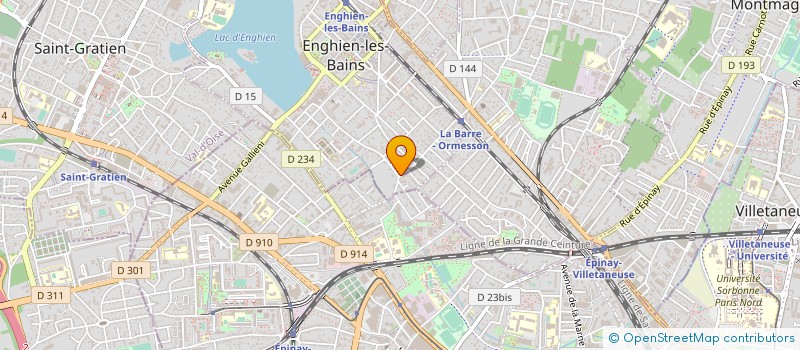 localisation de l'entreprise CALUOPTIC à ENGHIEN-LES-BAINS