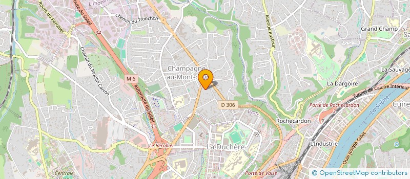 localisation de l'entreprise CALUVI  CHAMPAGNE-AU-MONT-D'OR