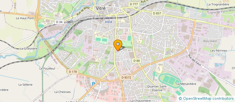 localisation de l'entreprise CALV2  VITRE