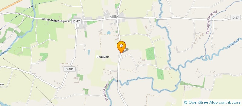 localisation de l'entreprise CALVADOS BERNEROY  GRANDPARIGNY