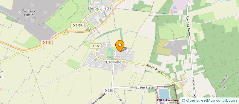 localisation de l'entreprise CALVADOS MOLKKY CLUB  ESCOVILLE