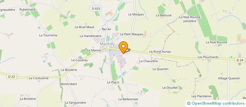 localisation de l'entreprise CALVADOS PREAUX à MANTILLY