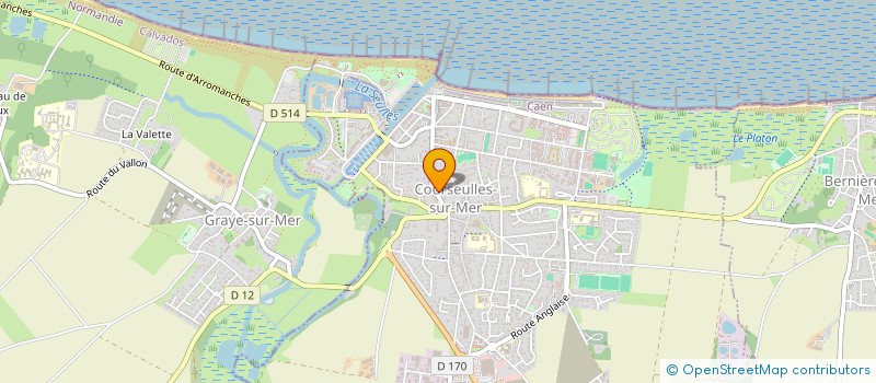 localisation de l'entreprise CALVADOS14  COURSEULLES-SUR-MER