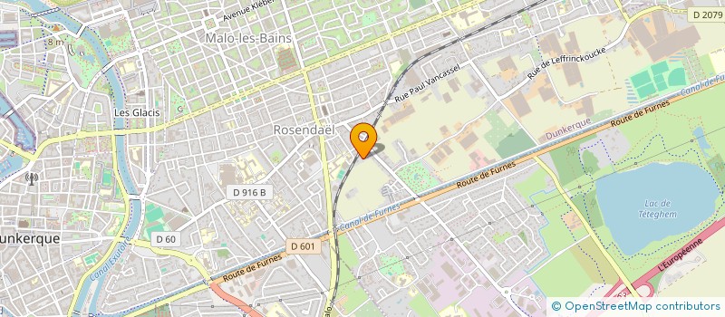 localisation de l'entreprise CALVARY à DUNKERQUE