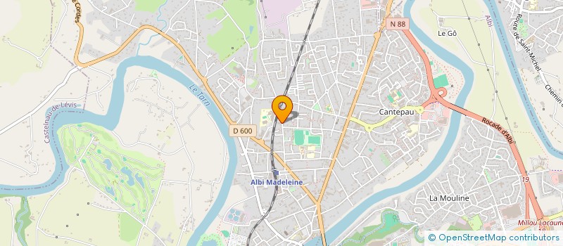 localisation de l'entreprise CALVEL DISTRIBUTION à ALBI