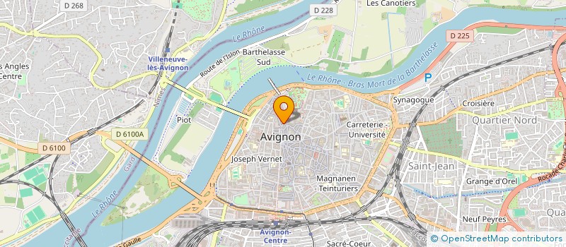 localisation de l'entreprise CALVET DE LA PALUN  AVIGNON