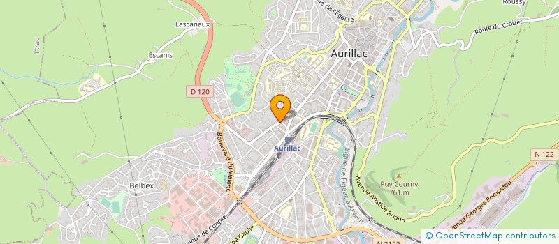 localisation de l'entreprise CALVET-RELAIS DU PARC à AURILLAC