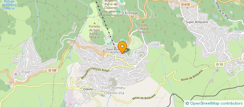 localisation de l'entreprise CALVET ST PAUL  FONT-ROMEU-ODEILLO-VIA