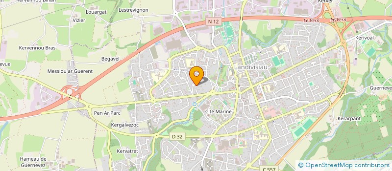 localisation de l'entreprise CALVEZ COUVERTURE ETANCHEITE  PLOUNEVENTER