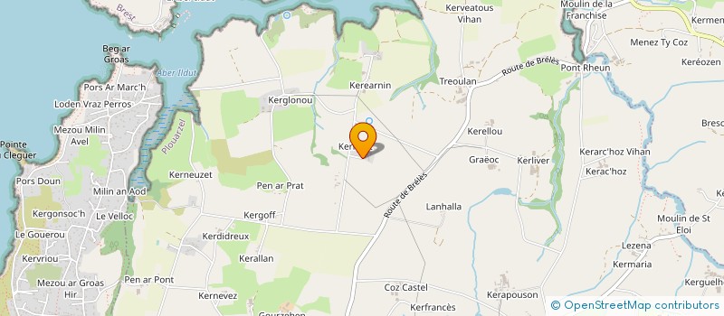 localisation de l'entreprise CALVEZ DENIS à PLOUARZEL