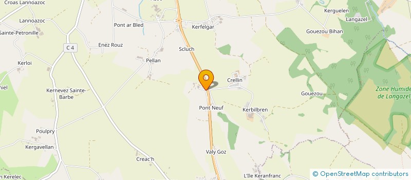 localisation de l'entreprise CALVEZ ENTRETIEN  PLOUDANIEL