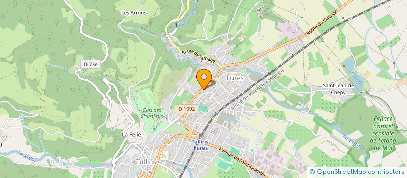 localisation de l'entreprise CALVI  TULLINS