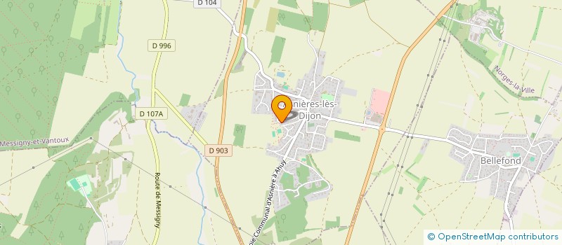 localisation de l'entreprise CALVI  ASNIERES-LES-DIJON