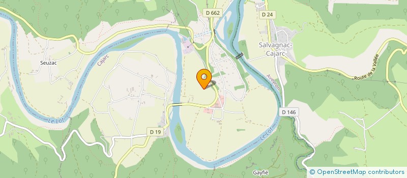 localisation de l'entreprise CALVI PAC FAURE  CAJARC