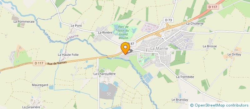 localisation de l'entreprise CALVIN  LA MARNE